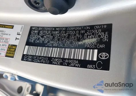 2020 Toyota Prius Le Awd-E z USA, uszkodzony, nr VIN JTDL9RFUXL3015271